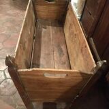 Antique wooden rocking cradle