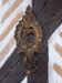 Golden wooden candle holder wall light
