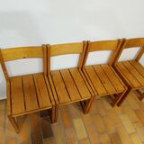 Série de chaises les arcs vintage