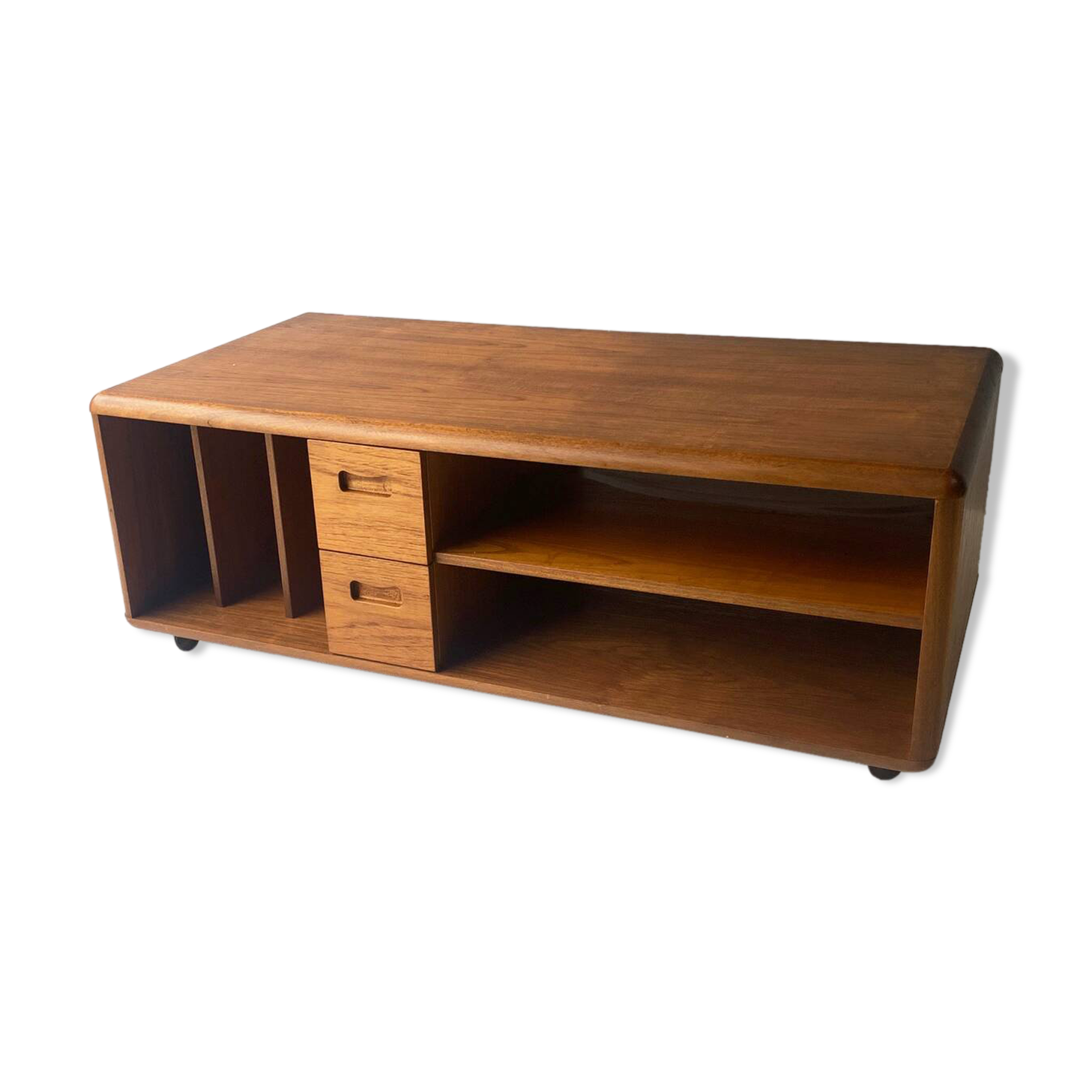 Support multimédia moderne du milieu du siècle des années 1960 / table basse par Meredrew