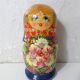 Vintage Russian Dolls Folk Art Matryoshka Complete