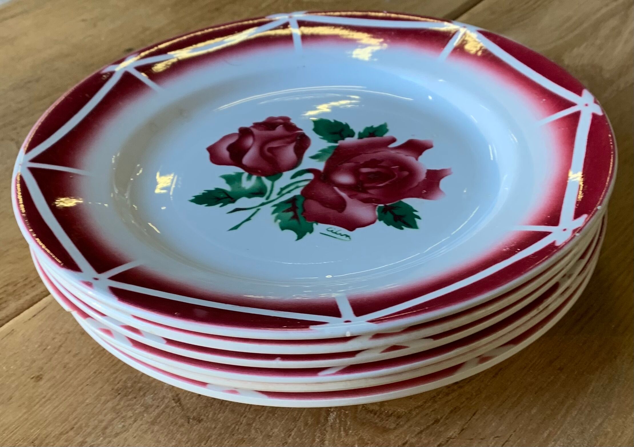 6 flat plates Digoin.