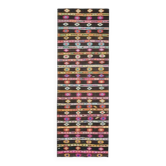 Tapis couloir vintage turc Oushak fait main en laine et coton marron 113x325 cm des années 1970