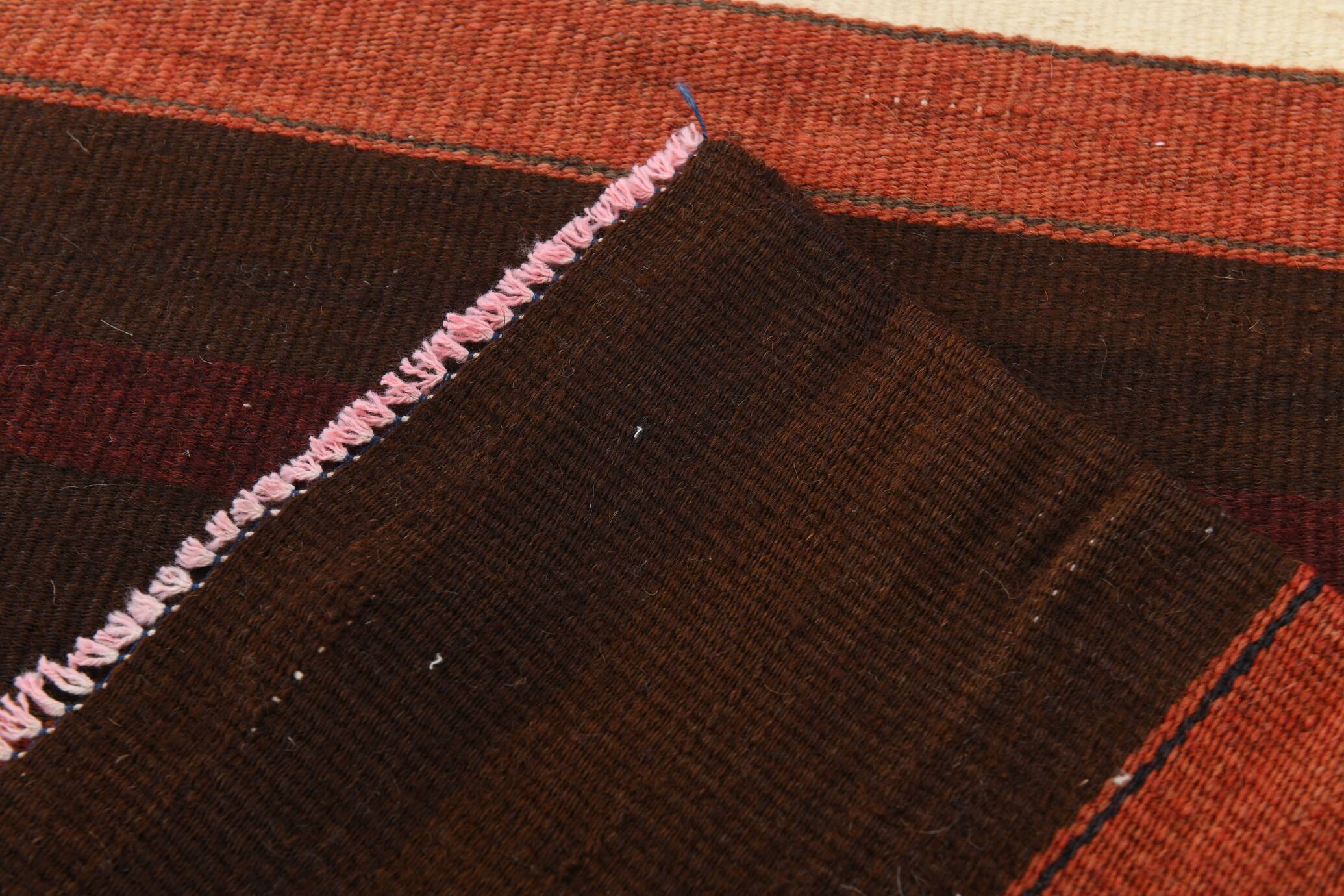 2x15 Rare Size Kilim Runner Rug, Turkish Kilim Runner, 64x457Cm