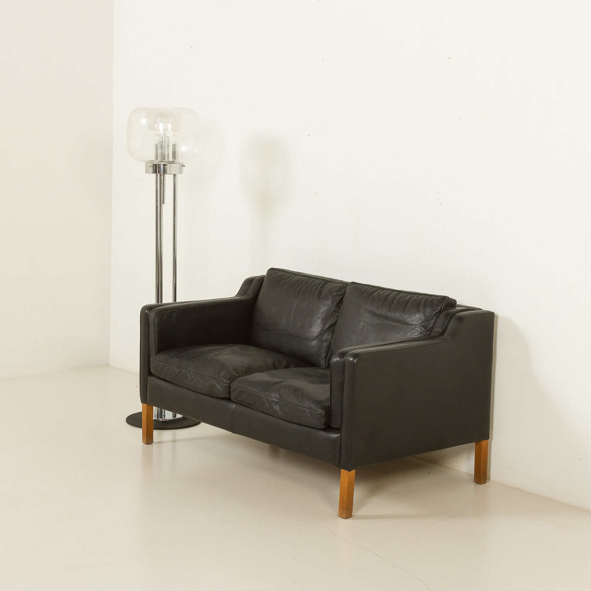 Stouby leather sofa, Denmark 1970s