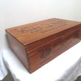 Boite en bois publicitaire amidon ours blanc