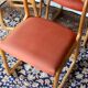 4 vintage chairs in teak, Scandinavian style, by the publisher Baumann, model Bémol / "Traineau"