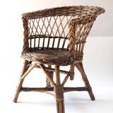 Rattan armchair for children