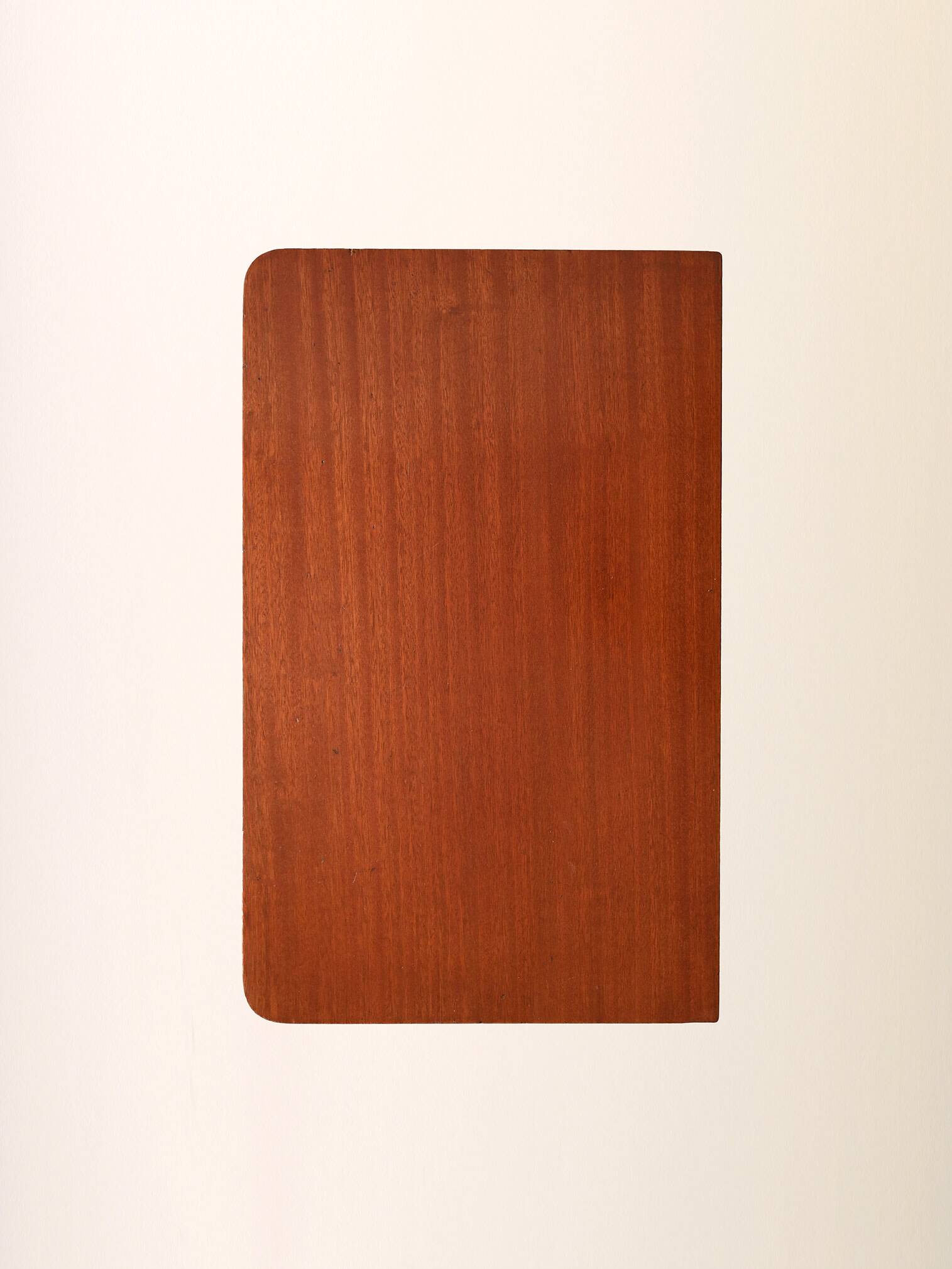 Mahogany chest of drawers with metal handles