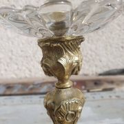 paire bougeoirs bronze