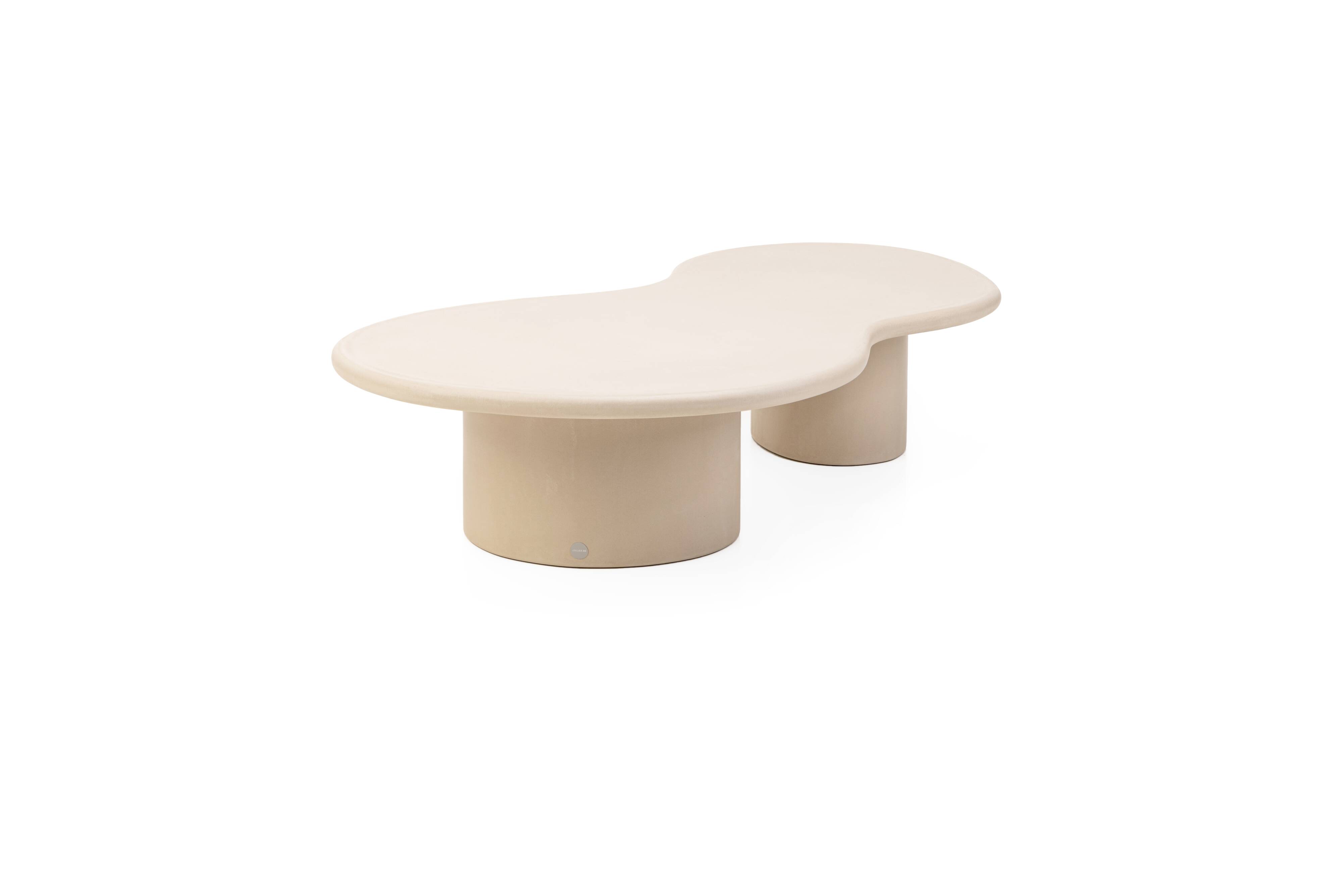 Customizable Handmade Sculptural Plaster Coffee Table, Organic shape, O150
