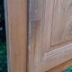 Cupboard door frame 121x97cm old wood paneled molded