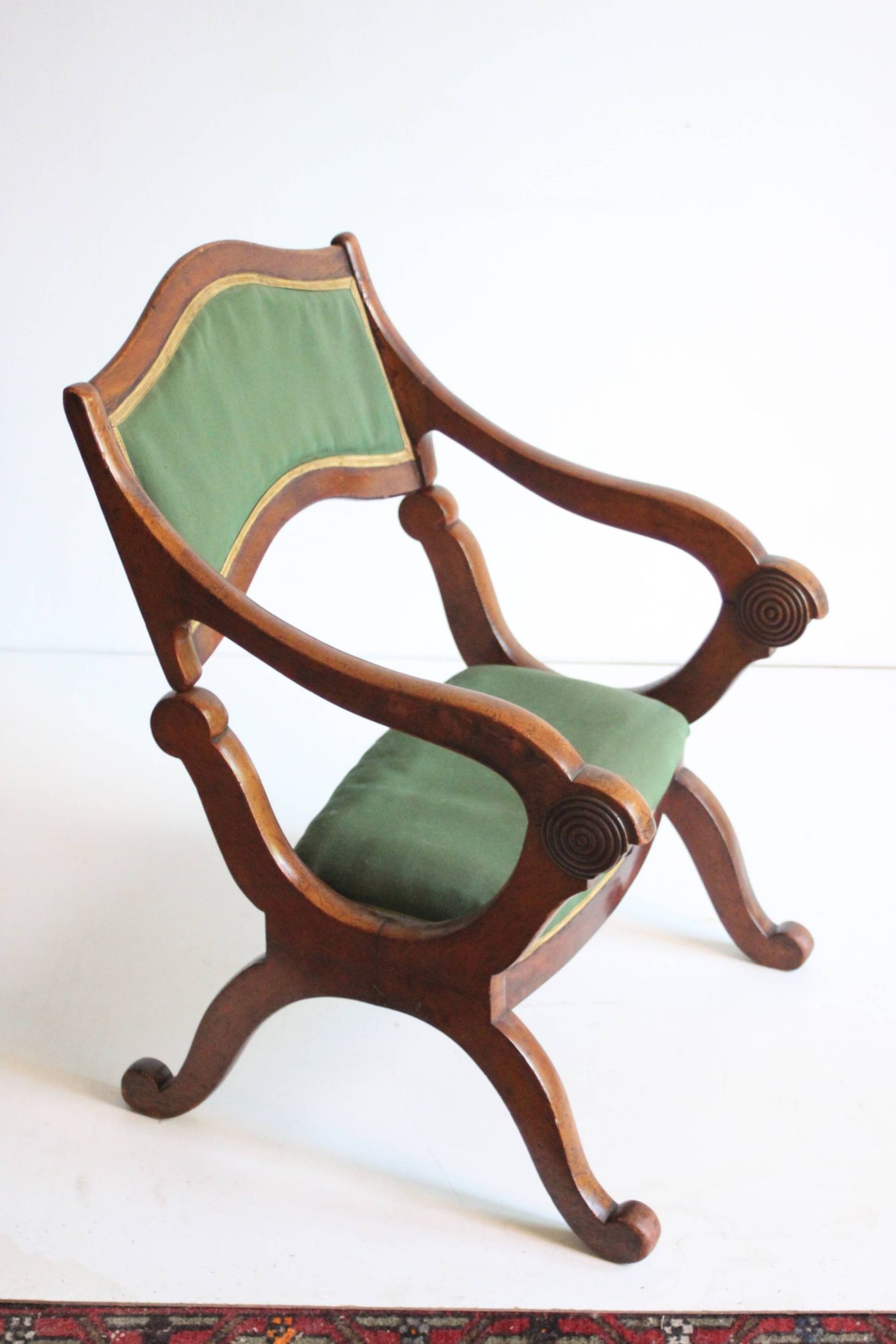 Tabouret et chaise de prière transformables victoriens pour prie-Dieu