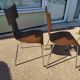 Set of 4 metal and wood chairs