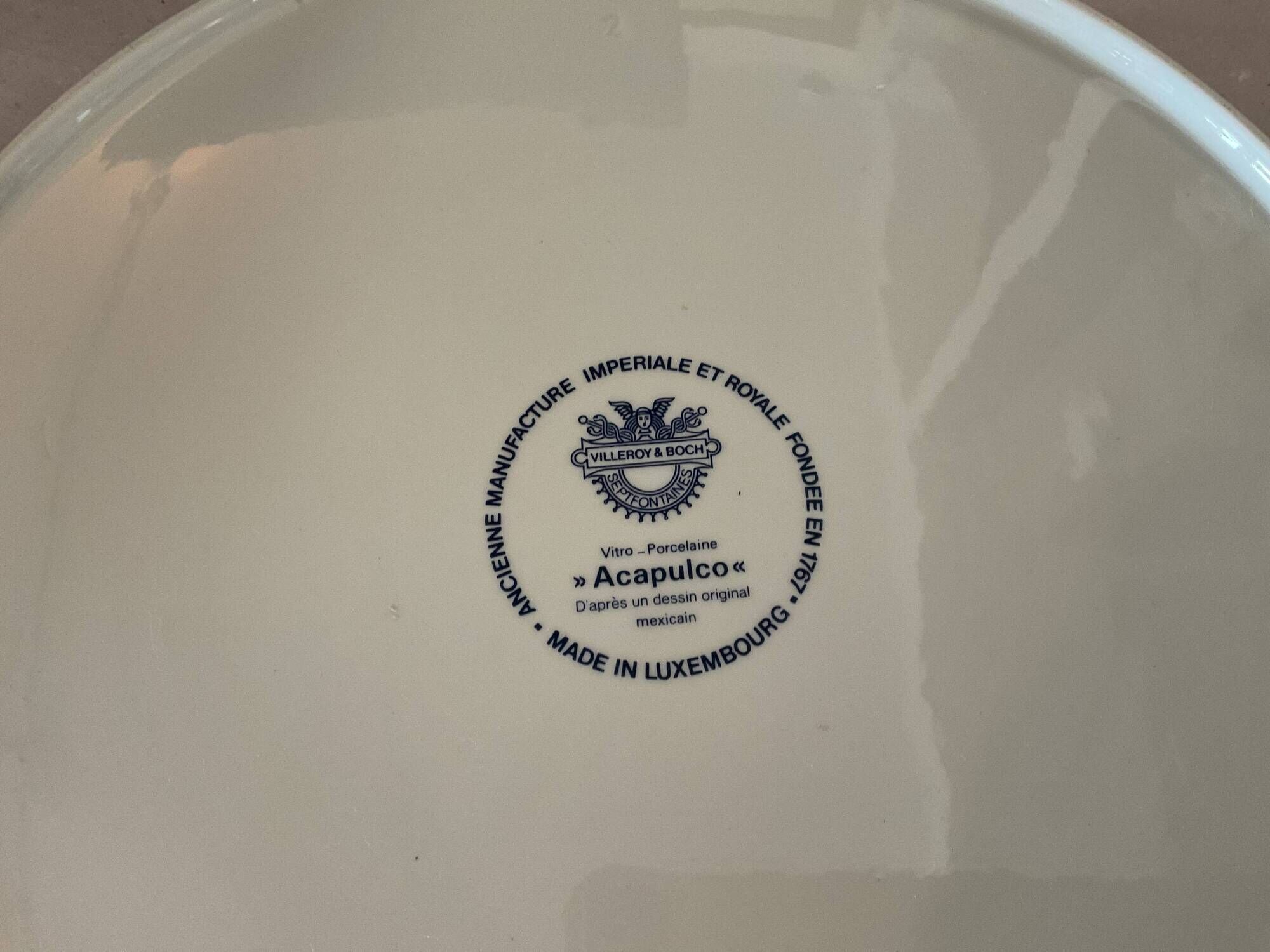Plat à tarte model Acapulco Villeroy et boch.circa 60