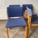 Suite 4 chaises scandinaves Fritz Hansen