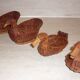 Paniers poules et canards en rotin