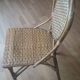 Chaise en rotin vintage