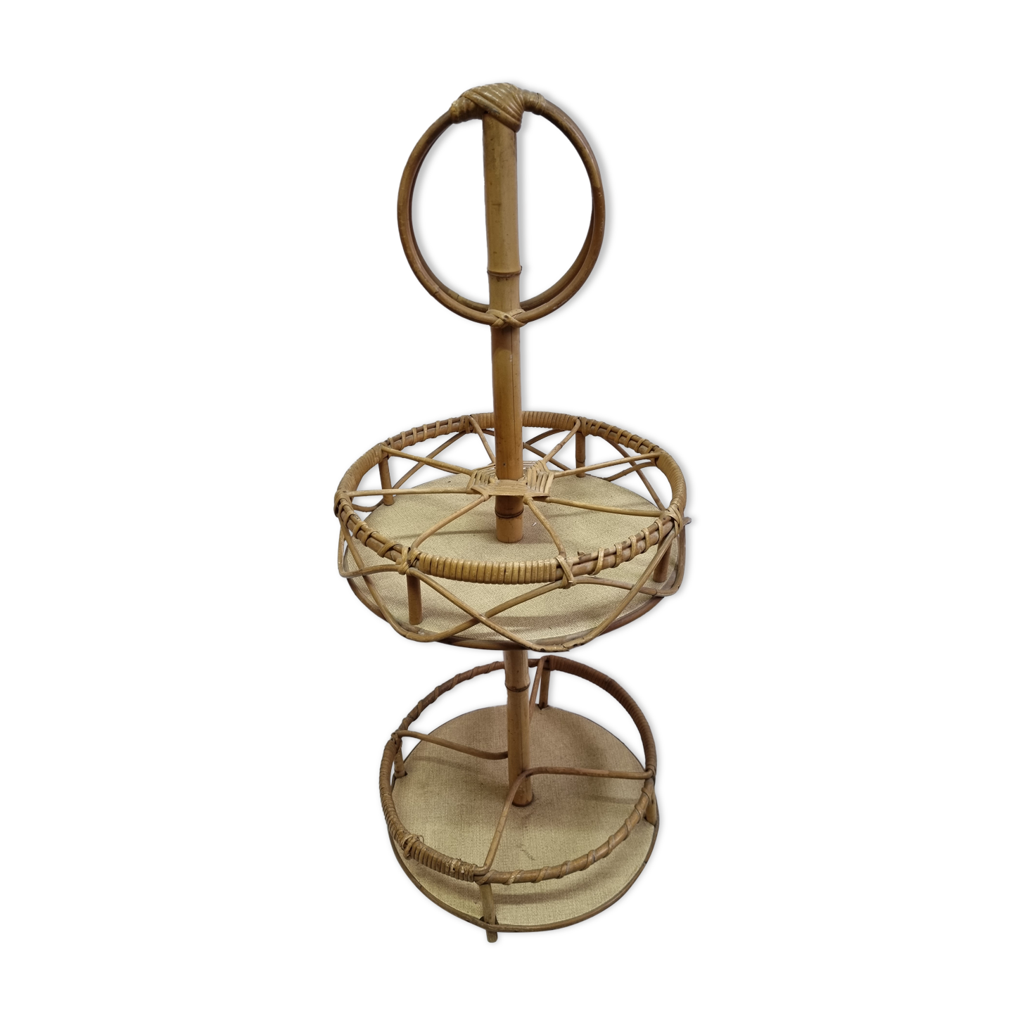 Bottle holder, rattan bar from 1970