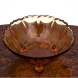 Honey glass bowl Poland, 1970s