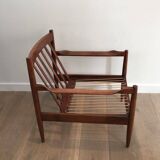 Pair of wooden armchairs