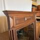 Large antique trumeau mirror in solid oak – Henri II style