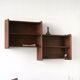 Art deco wall shelf in solid wood