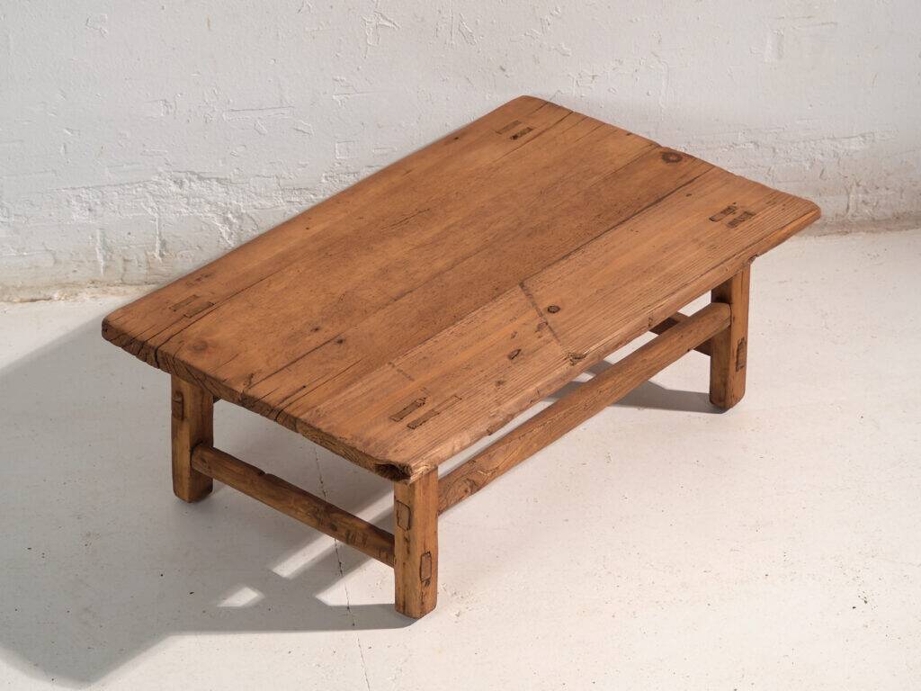 Antique pine coffee table – China, circa 1890