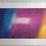 Jacques monory, fuite n° 7, 1980. original screenprint signed in pencil