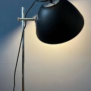 Black mid-century Dijkstra flexible desk lamp