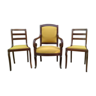 Armchair and dining chair set