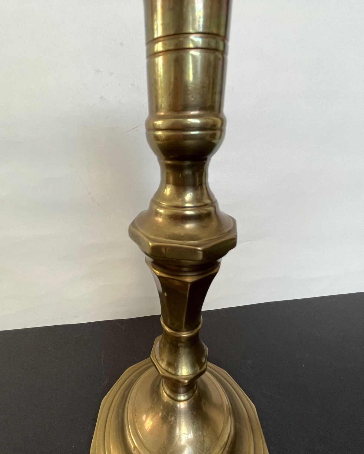 Old copper candle holder