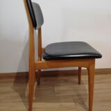 Lot of 4 scandinavian design vintage chairs