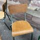Lot of 14 mismatched vintage school chairs