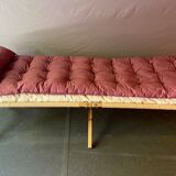 Army camp bed - daybed - jute braiding