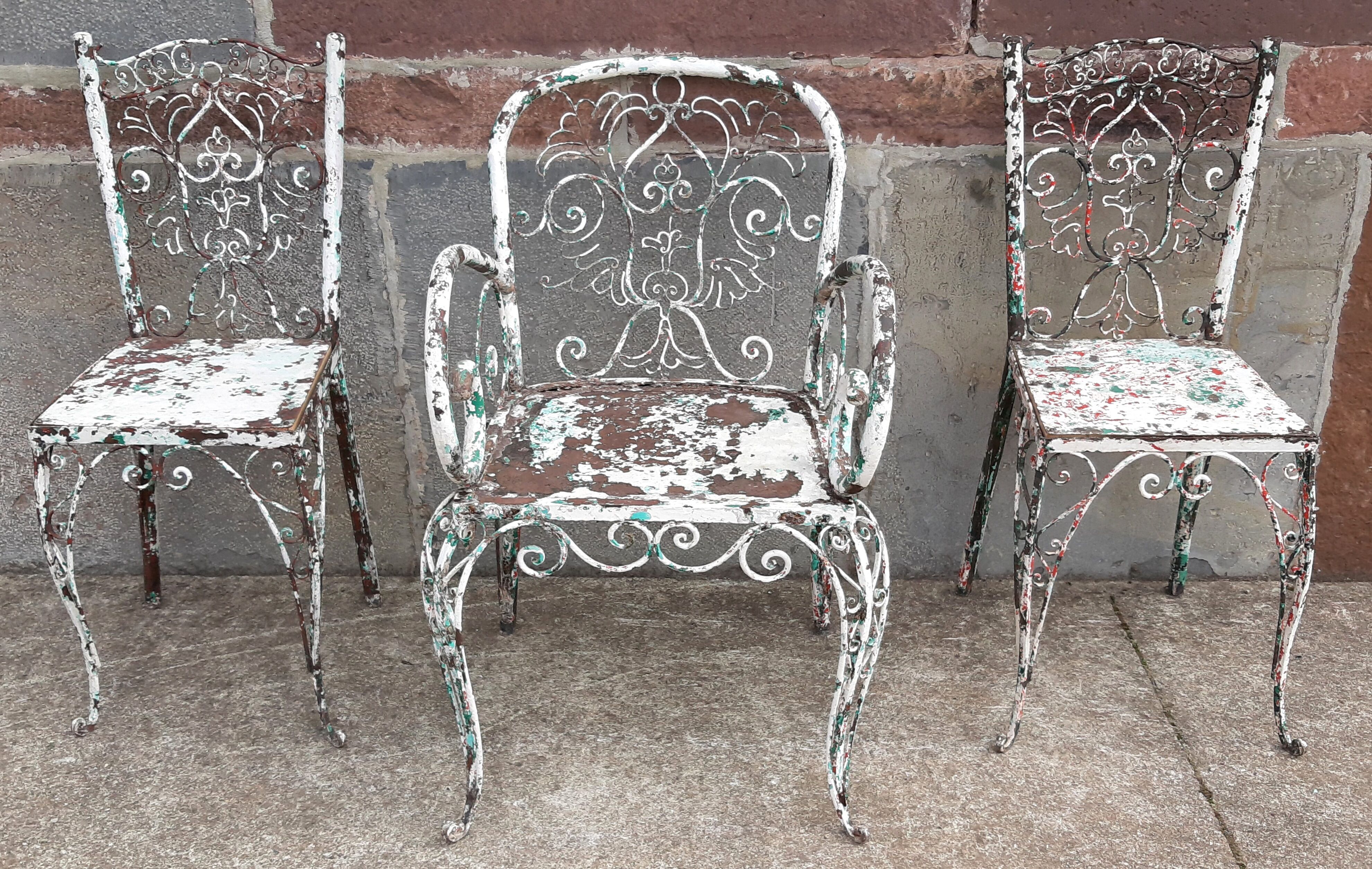 Fauteuil en fer forgé
