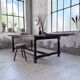 Solid oak table 1900 drapery style XL 280cm with extensions