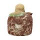 Large XL Polychrome Wooden Laughing Buddha Statue 47 cm