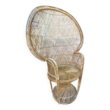 Fauteuil Emmanuelle en rotin vers 1960