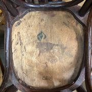 Chaises de bistrot anciennes (vers 1920). Ensemble de 6 pièces #1