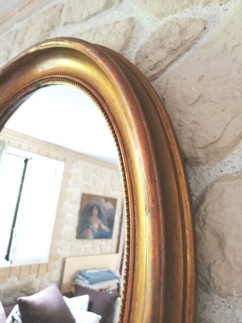 Miroir ancien ovale 68x79cm