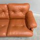 Cognac leather Coronado 2 seat sofa by B&B Italia, Italy 1960s