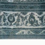 Modern overdyed persian carpet handmade traditional red wool area rug - 214x319cm