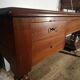 Louis Philippe style walnut desk.