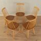 Chaises à broche dans le style d'Ilmari Tapiovaara, années 1960, ensemble de 5