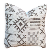 Coussin en laine berbère fait main : Coussin Kilim marocain (45x45cm)