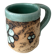 Vintage Handmade Studio Pottery Mug | Brutalist Floral Ceramic | 1970s