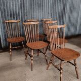 Set of 6 vintage Baumann Tacoma Menuet bistro chairs