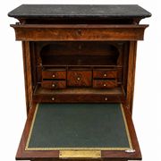 Flamed Mahogany Secretary - Louis-Philippe Period, 19th Century