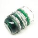 Postmodernist vase, green crystal glass, Germany, 1960s